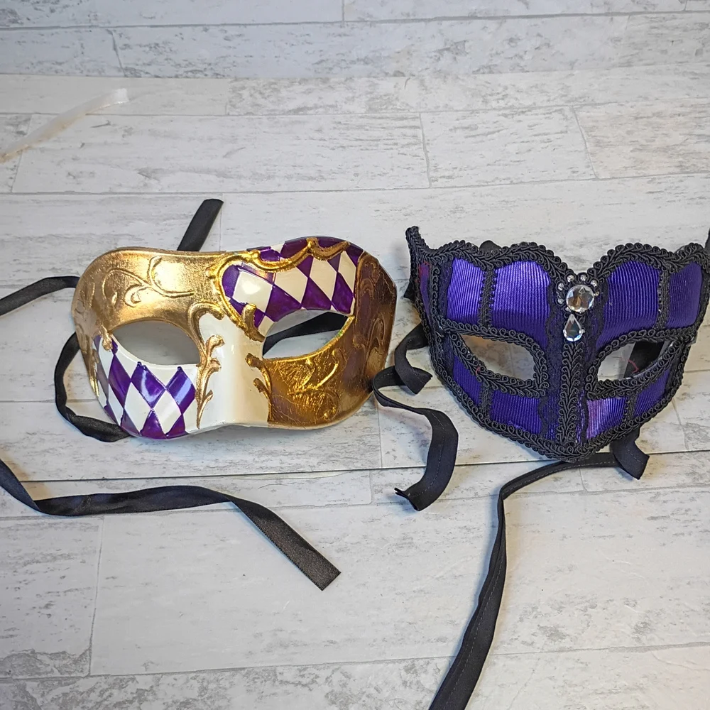 Lot of 9 Masquerade unbranded sexy face masks cosplay Party Halloween costume